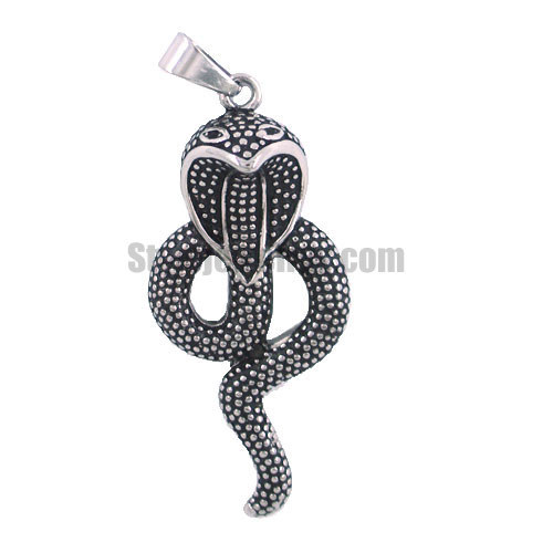 Stainless steel jewelry pendant Stainless steel jewelry Cobra snake pendant SWP0065 - Click Image to Close